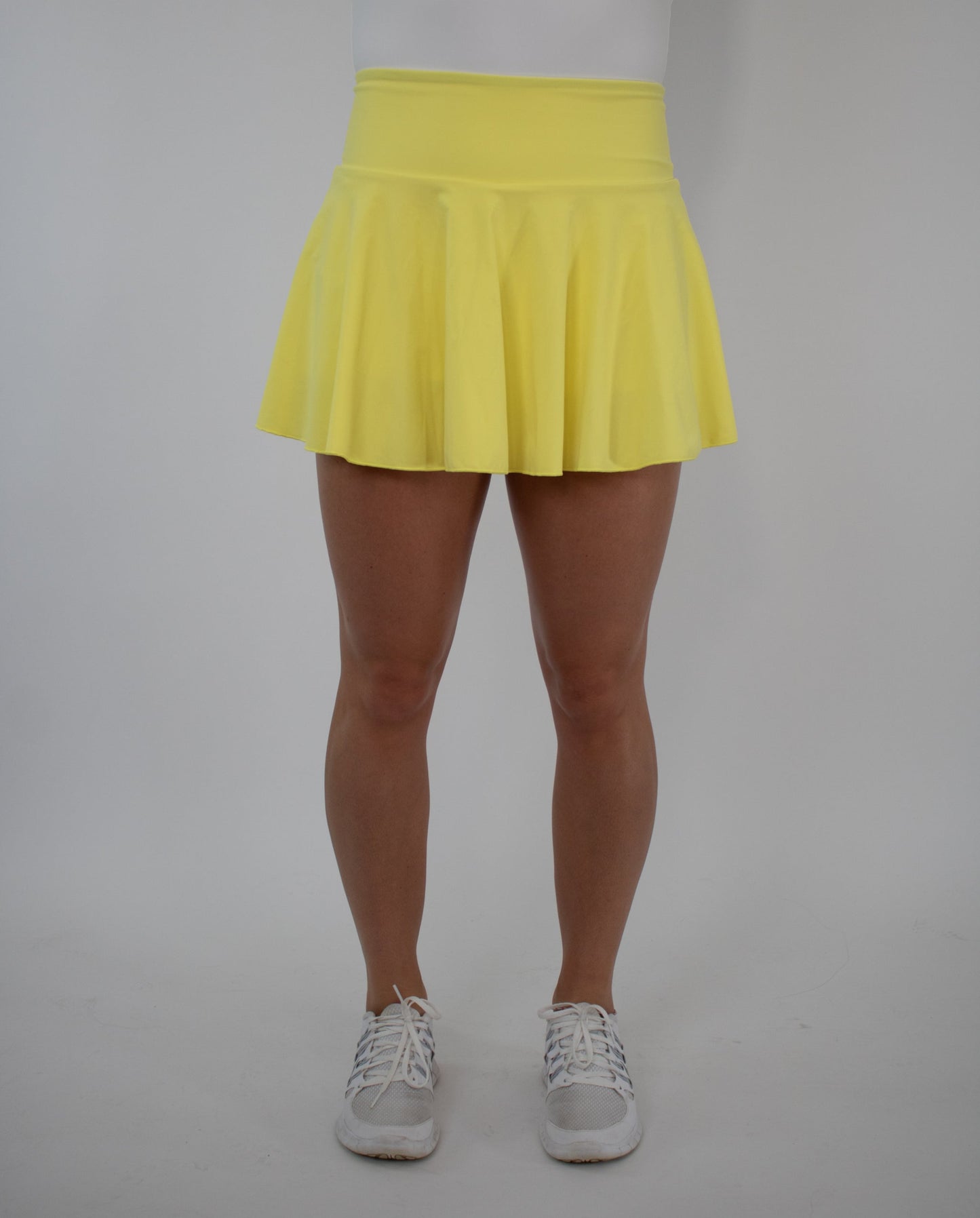 NEW 90's Inspired Roller Skate Mini Skirt - Butter Yellow