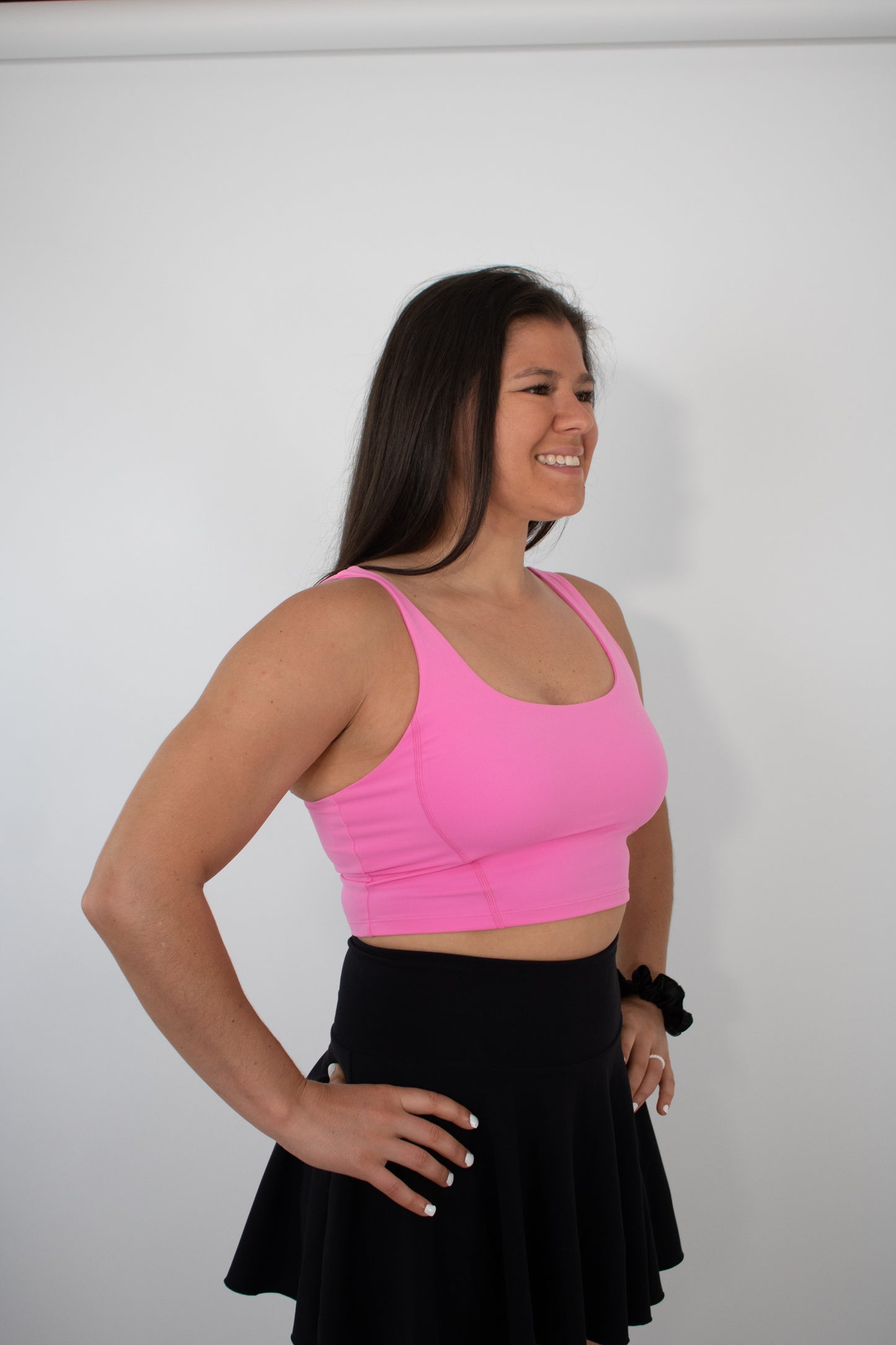 NEW 90's Inspired Roller Skate Crop Top - Bright Pink