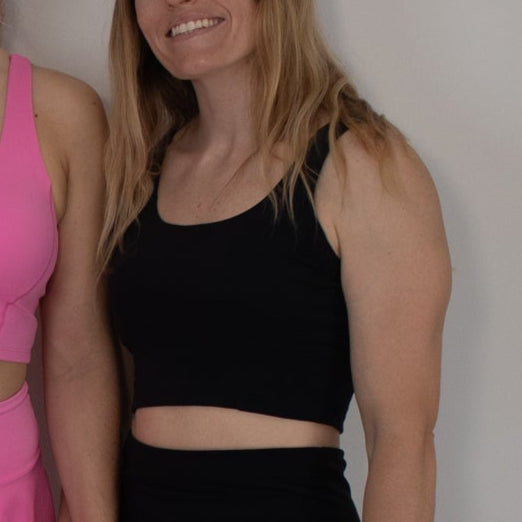 NEW 90's Inspired Roller Skate Crop Top - Black