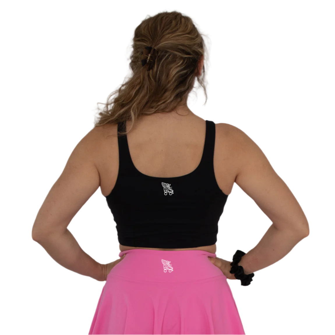 NEW 90's Inspired Roller Skate Crop Top - Black