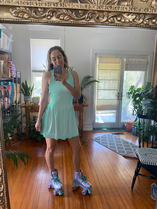 NEW Size Small Roller Skate Dress - Grey