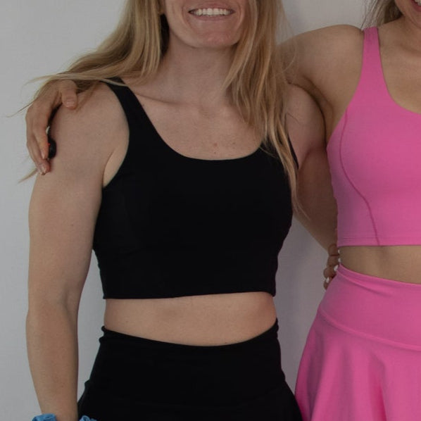 NEW 90's Inspired Roller Skate Crop Top - Black