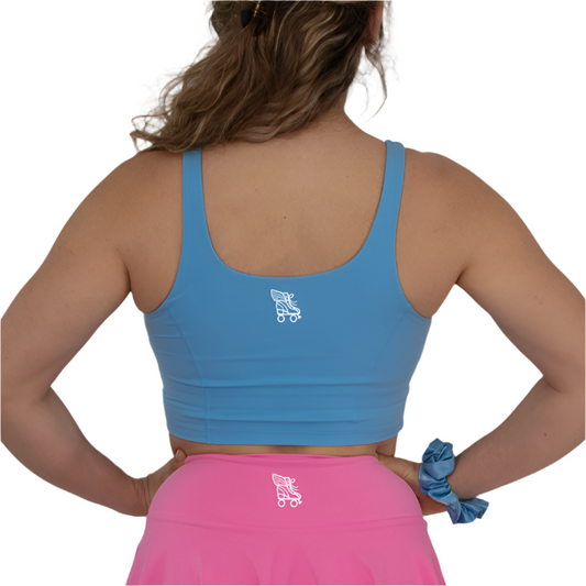 NEW 90's Inspired Roller Skate Crop Top - Blue