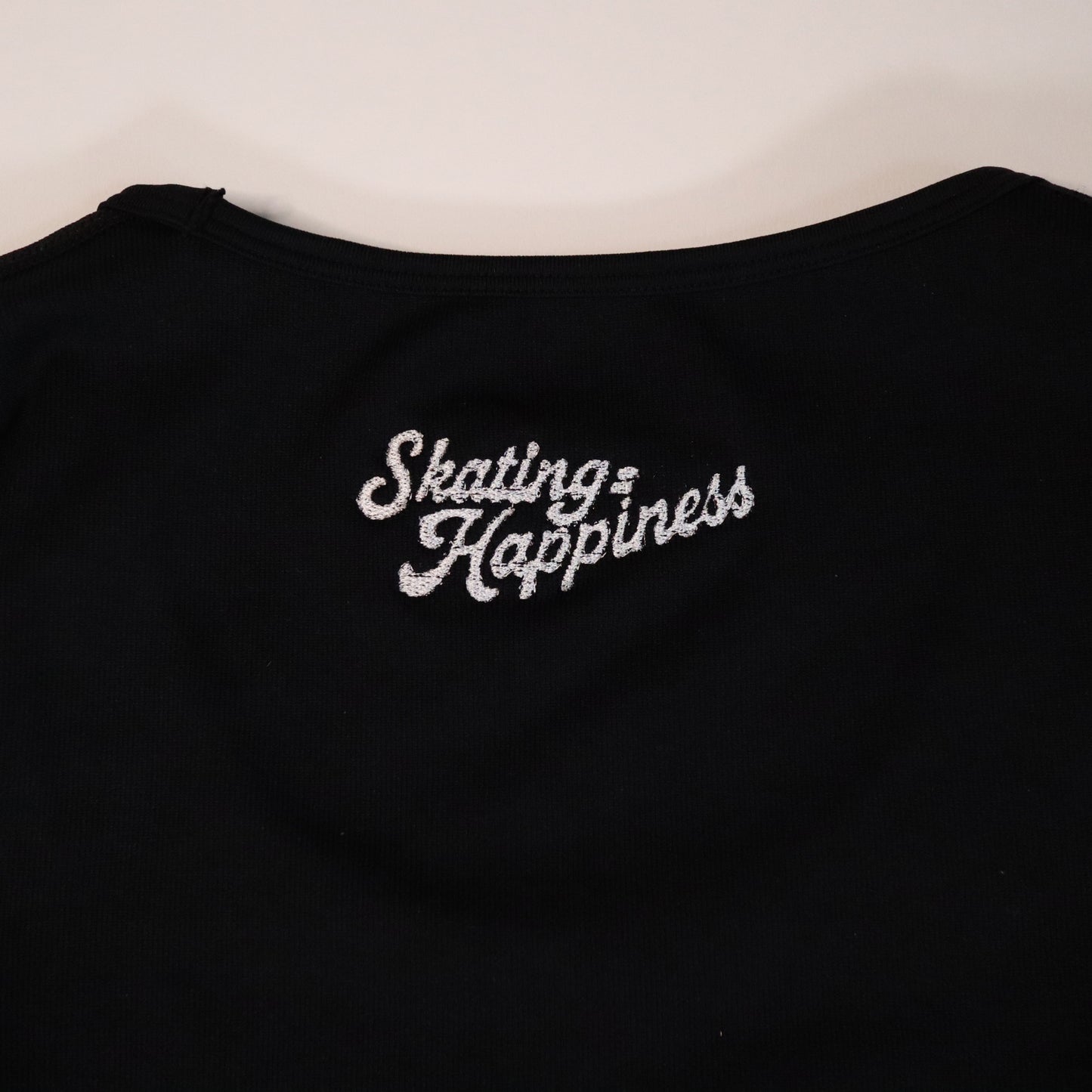 New Size Small/Large Roller Skate Long Sleeve Crop Top - Black