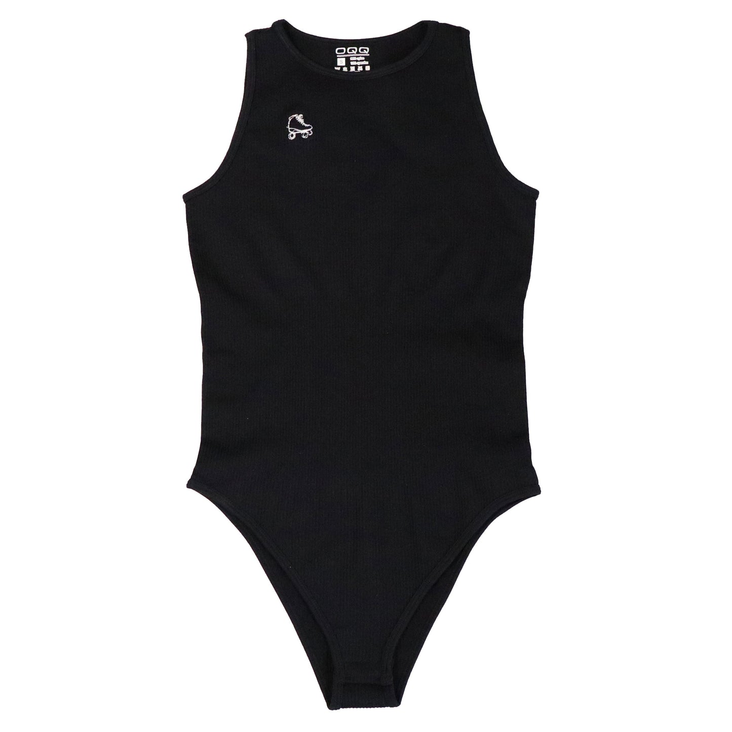 Size Small NEW Roller Skate Sleeveless Bodysuit - Black