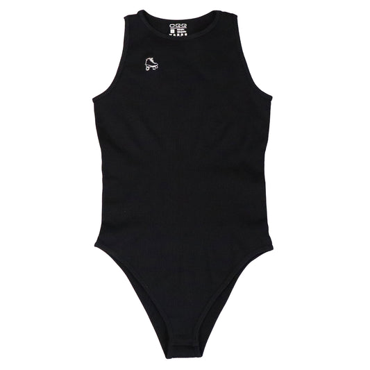Size Small NEW Roller Skate Sleeveless Bodysuit - Black