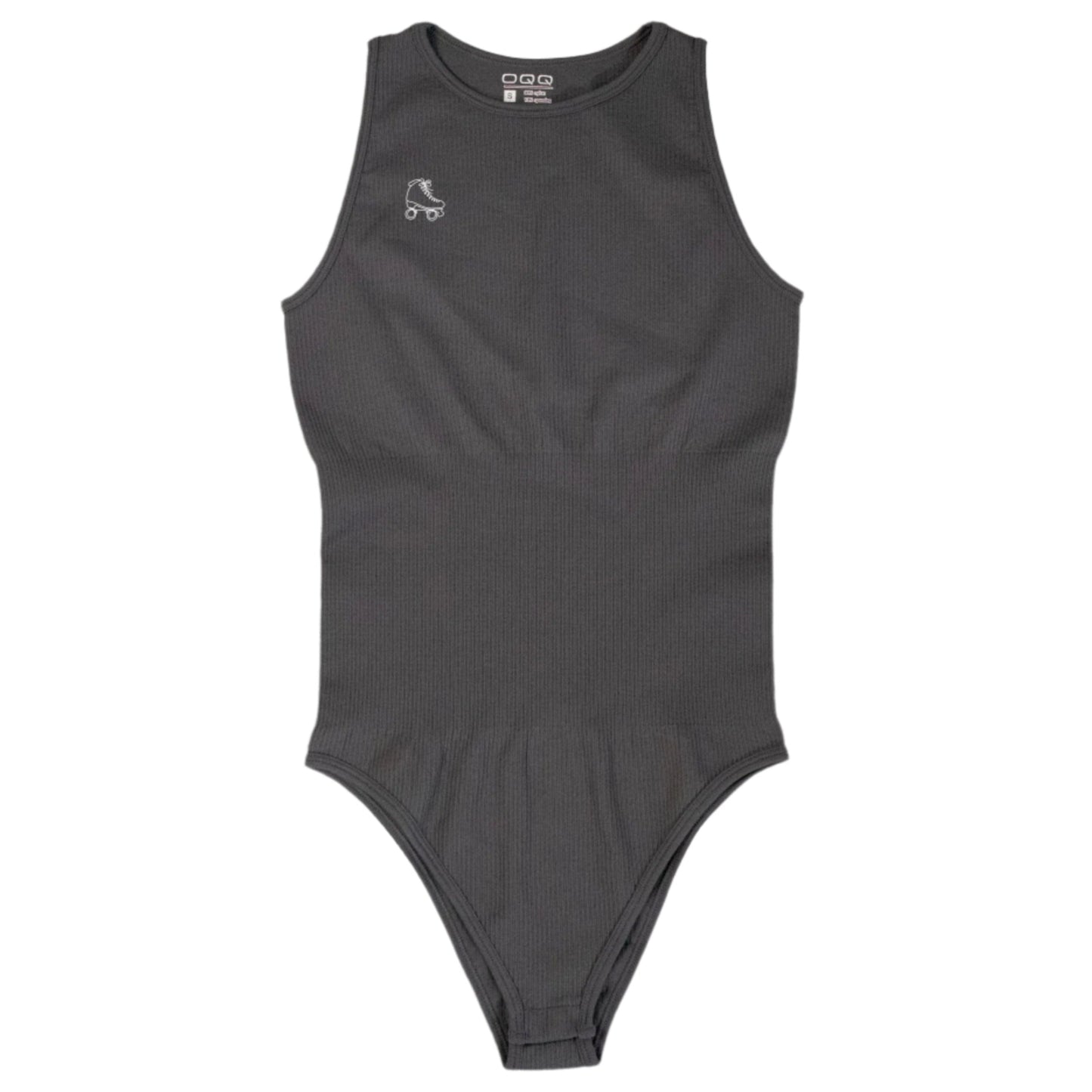 Size Small NEW Roller Skate Sleeveless Bodysuit - Grey