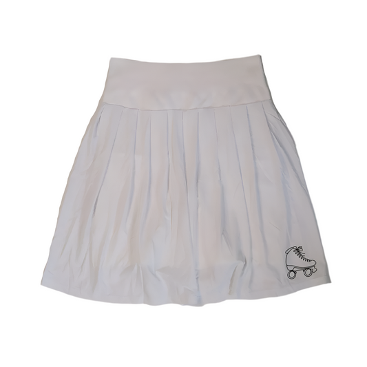 50's Inspired Roller Skate Skirt - 20" Length - White
