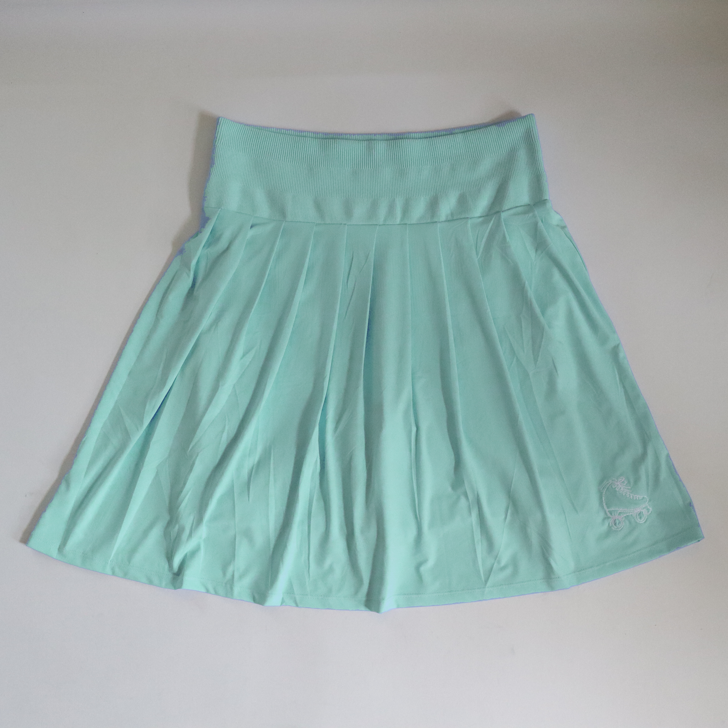 Size Small NEW 50's inspired Roller Skate Skirt - 20" Length - Sea Foam