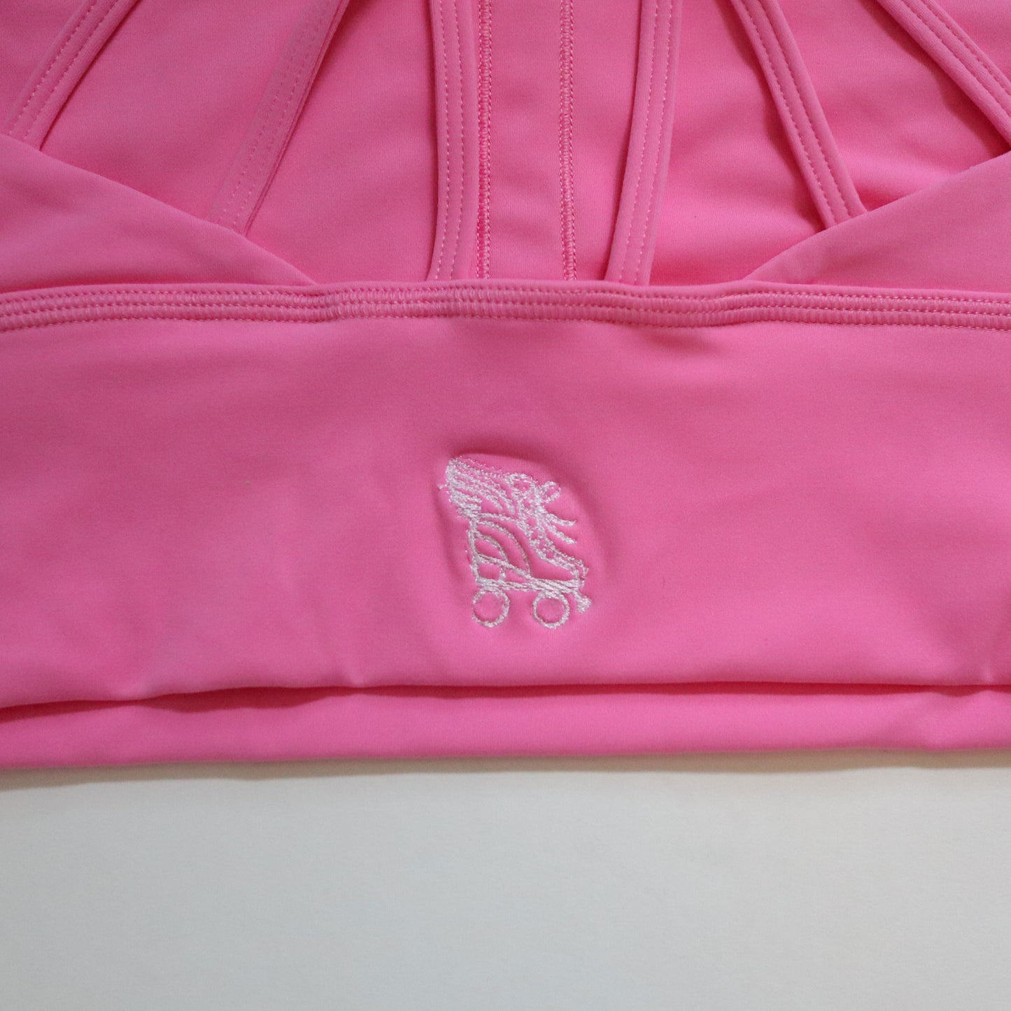 NEW 90's Inspired Roller Skate Sports Bra - Bright Pink