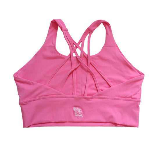 NEW 90's Inspired Roller Skate Sports Bra - Bright Pink