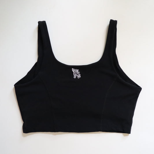 NEW 90's Inspired Roller Skate Crop Top - Black