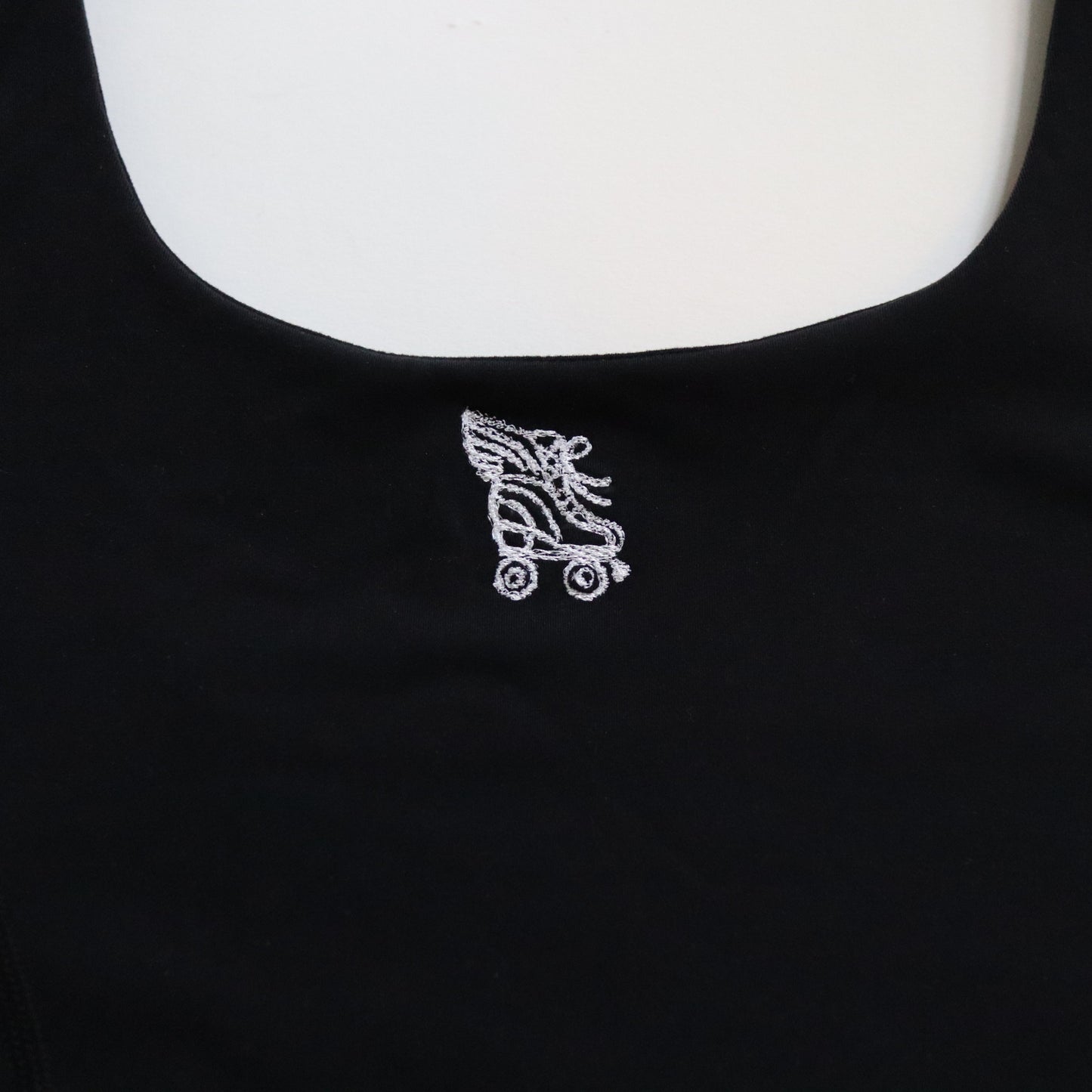NEW 90's Inspired Roller Skate Crop Top - Black