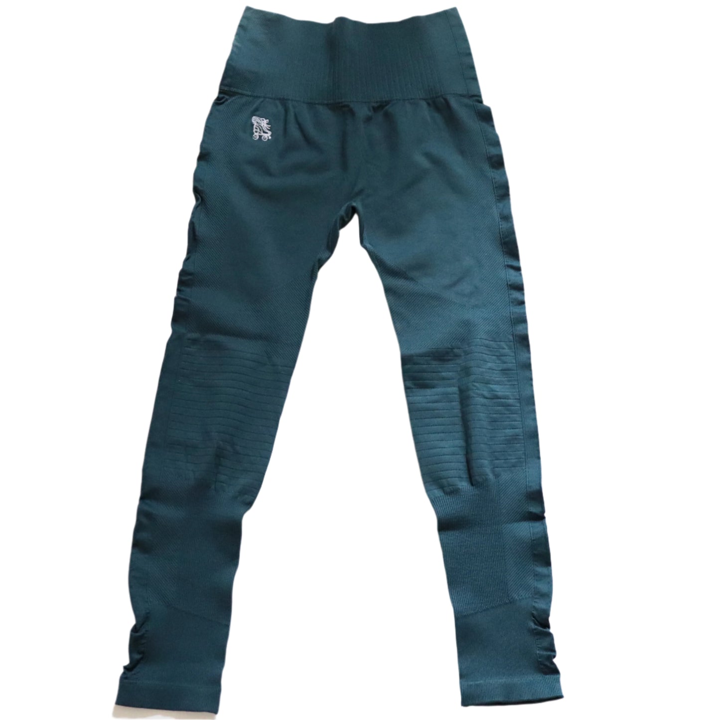 Size MEDIUM/SMALL New Compression Roller Skate Leggings - Dark Teal